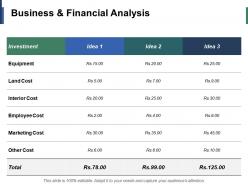 Business And Financial Analysis Ppt Infographic Template Example Introduction