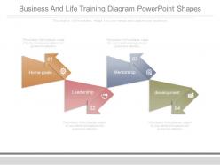 Business And Life Training Diagram Powerpoint Shapes