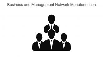 Business And Management Network Monotone Icon In Powerpoint Pptx Png And Editable Eps Format