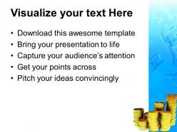 Business and strategy powerpoint templates golden curency money success ppt designs