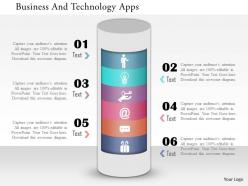 Business And Technology Apps Powerpoint Template