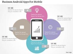 Business android apps for mobile flat powerpoint design
