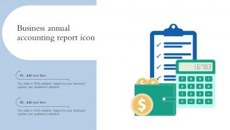 Business Annual Accounting Report Icon