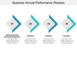 Business annual performance reviews ppt powerpoint presentation file outline cpb