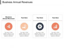 Business annual revenues ppt powerpoint presentation gallery background images cpb