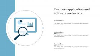 Business Application And Software Metric Icon