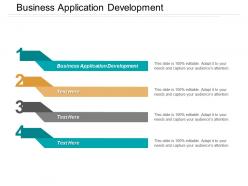 Business application development ppt powerpoint presentation file aids cpb
