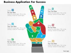 Business application for success flat powerpoint design