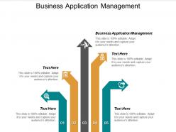 Business application management ppt powerpoint presentation file brochure cpb