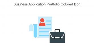 Business Application Portfolio Colored Icon In Powerpoint Pptx Png And Editable Eps Format