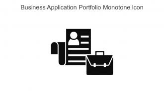 Business Application Portfolio Monotone Icon In Powerpoint Pptx Png And Editable Eps Format