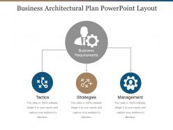 Business architectural plan powerpoint layout