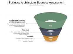 Business architecture business assessment ppt powerpoint presentation show cpb