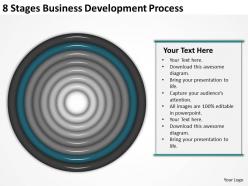 Business architecture diagrams 8 stages development process powerpoint slides