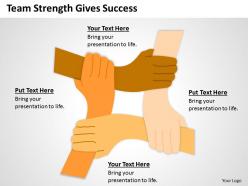 Business architecture diagrams team strength gives success powerpoint templates 0515