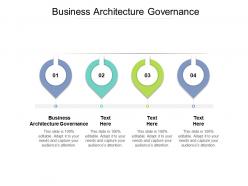 Business architecture governance ppt powerpoint presentation infographic template graphic tips cpb