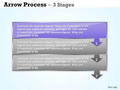 Business arrow process 3 stages 25