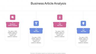 Business Article Analysis In Powerpoint And Google Slides Cpb