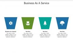 Business as a service ppt powerpoint presentation portfolio guide cpb