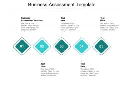 Business assessment template ppt powerpoint presentation professional graphics pictures cpb