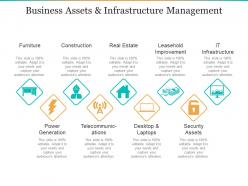 Business assets and infrastructure management ppt design templates