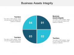 Business assets integrity ppt powerpoint presentation file design ideas cpb