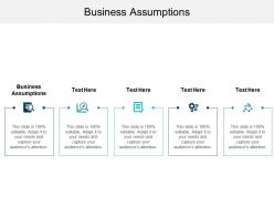 Business assumptions ppt powerpoint presentation file ideas cpb