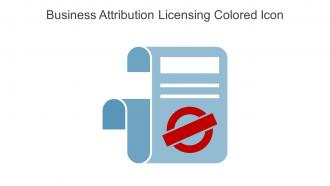 Business Attribution Licensing Colored Icon In Powerpoint Pptx Png And Editable Eps Format