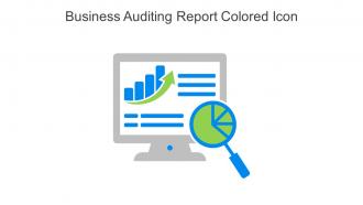 Business Auditing Report Colored Icon In Powerpoint Pptx Png And Editable Eps Format