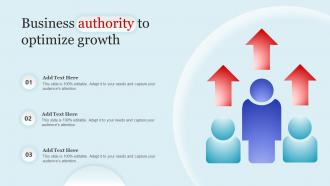Business Authority To Optimize Growth