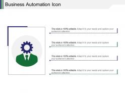 Business Automation Icon Powerpoint Layout