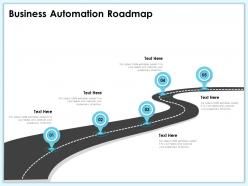Business automation roadmap m1981 ppt powerpoint presentation outline format