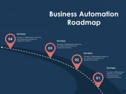 Business automation roadmap m761 ppt powerpoint presentation show icons