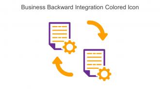 Business Backward Integration Colored Icon In Powerpoint Pptx Png And Editable Eps Format