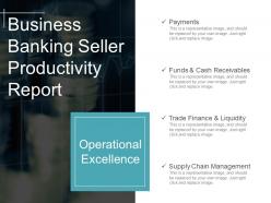 Business banking seller productivity report powerpoint ideas