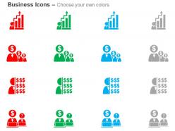 Business bar graph financial growth chart financial deal ppt icons graphics