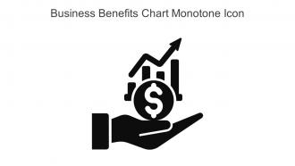 Business Benefits Chart Monotone Icon In Powerpoint Pptx Png And Editable Eps Format