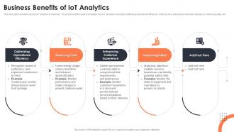 Business Benefits Of Iot Analytics Iot Data Analytics Ppt Show Background Images