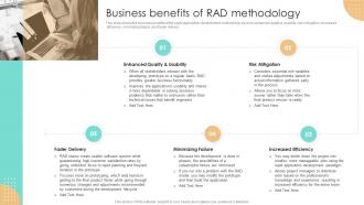 Business Benefits Of RAD Methodology Ppt Slides Good
