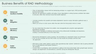 Business Benefits Of RAD Methodology Rapid Application Development Model Ppt Inspiration