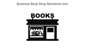 Business Book Shop Monotone Icon In Powerpoint Pptx Png And Editable Eps Format