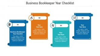 Business bookkeeper year checklist ppt powerpoint presentation professional ideas cpb