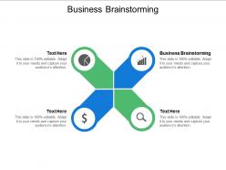 Business brainstorming ppt powerpoint presentation inspiration skills cpb