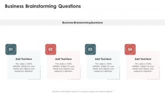 Business Brainstorming Questions In Powerpoint And Google Slides Cpb
