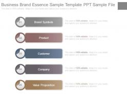 Business brand essence sample template ppt sample file