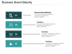 Business brand maturity ppt powerpoint presentation file themes cpb