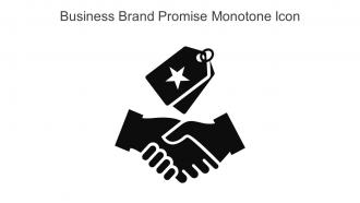 Business Brand Promise Monotone Icon In Powerpoint Pptx Png And Editable Eps Format