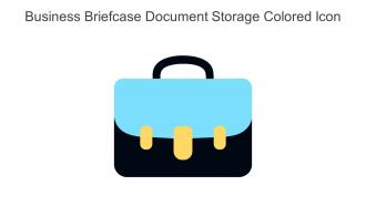 Business Briefcase Document Storage Colored Icon In Powerpoint Pptx Png And Editable Eps Format