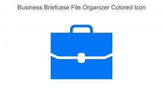 Business Briefcase File Organizer Colored Icon In Powerpoint Pptx Png And Editable Eps Format