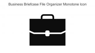 Business Briefcase File Organizer Monotone Icon In Powerpoint Pptx Png And Editable Eps Format
